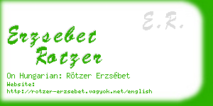 erzsebet rotzer business card